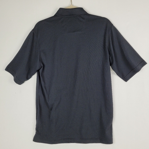 Pittsburgh Steelers Antigua Embroidered Pique Xtra-Lite Black Polo Shirt Sz S - Picture 7 of 7